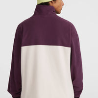 O'Riginals Polartec® 100 Fleecepullover | Aubergine Colour Block