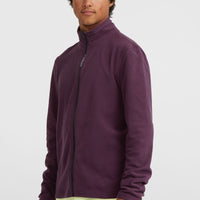 Jack's Polartec® 100 Fleecejacke mit Reißverschluss | Aubergine