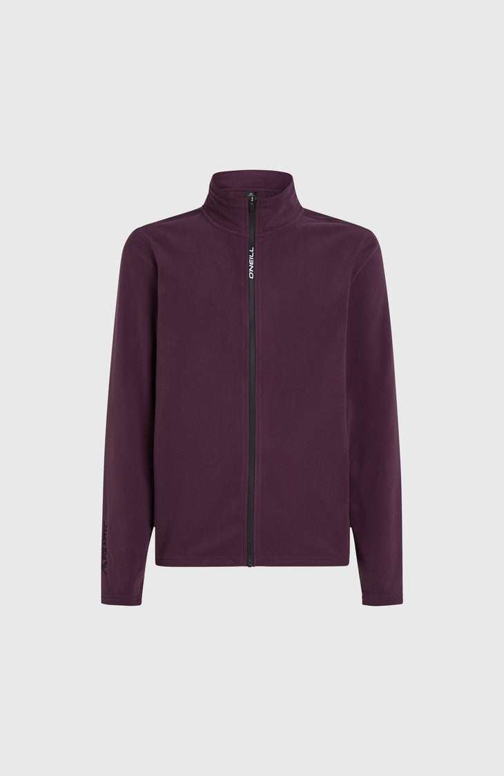 Jack's Polartec® 100 Fleecejacke mit Reißverschluss | Aubergine