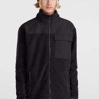 Utility Polartec® 200 Fleecejacke mit Reißverschluss | Black Out