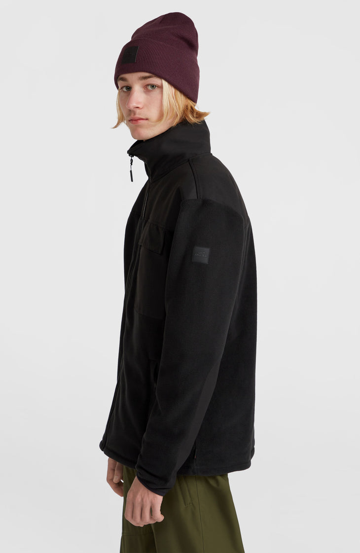 Utility Polartec® 200 Fleecejacke mit Reißverschluss | Black Out