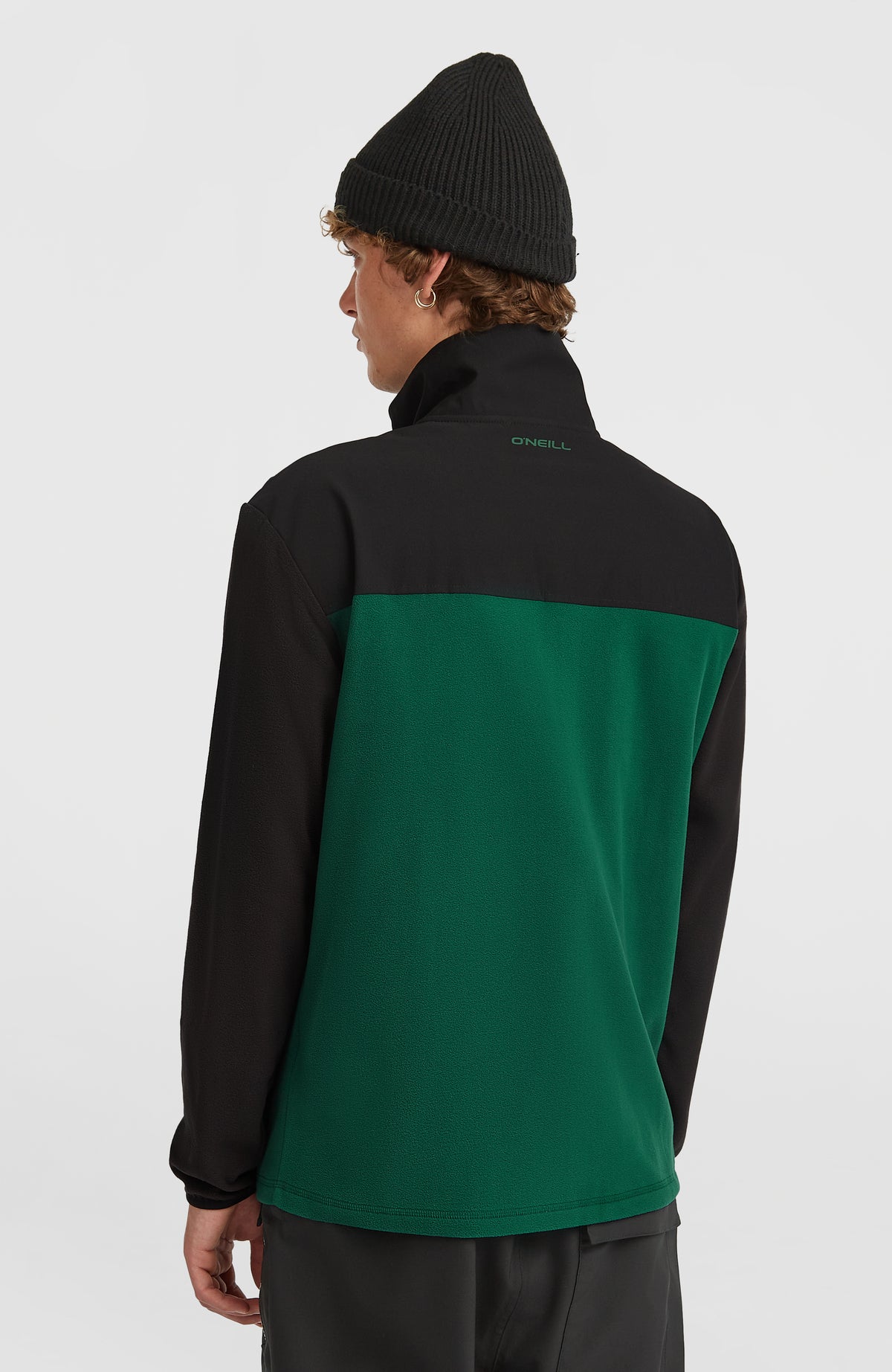 FWC'Peak Polartec® Fleecejacke für Herren, grün, Rückansicht am Model, Logo-Print im Nacken