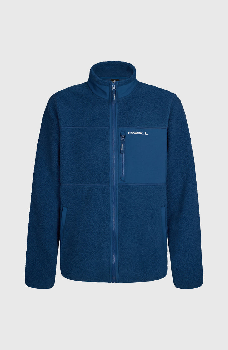 Flauschige Must-Have Fleecejacke mit Reißverschluss | Regal Blue