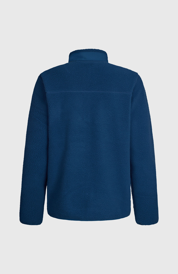Flauschige Must-Have Fleecejacke mit Reißverschluss | Regal Blue