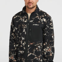 Flauschige Must-Have Fleecejacke mit Reißverschluss | Black/Beige Quarry