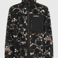 Flauschige Must-Have Fleecejacke mit Reißverschluss | Black/Beige Quarry