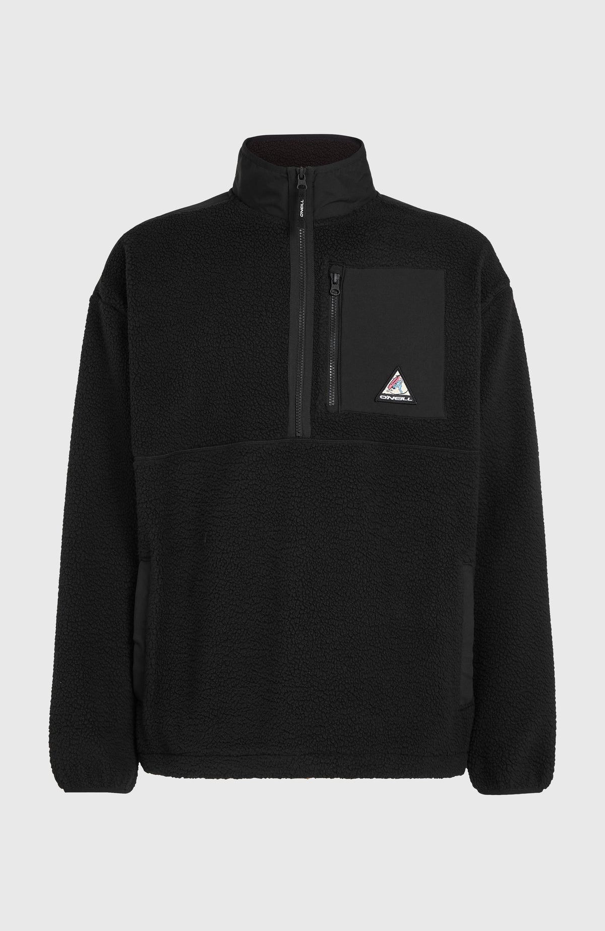 FWC'Play Hyperfleece Pullover für Herren, schwarz, freigestellt von vorne