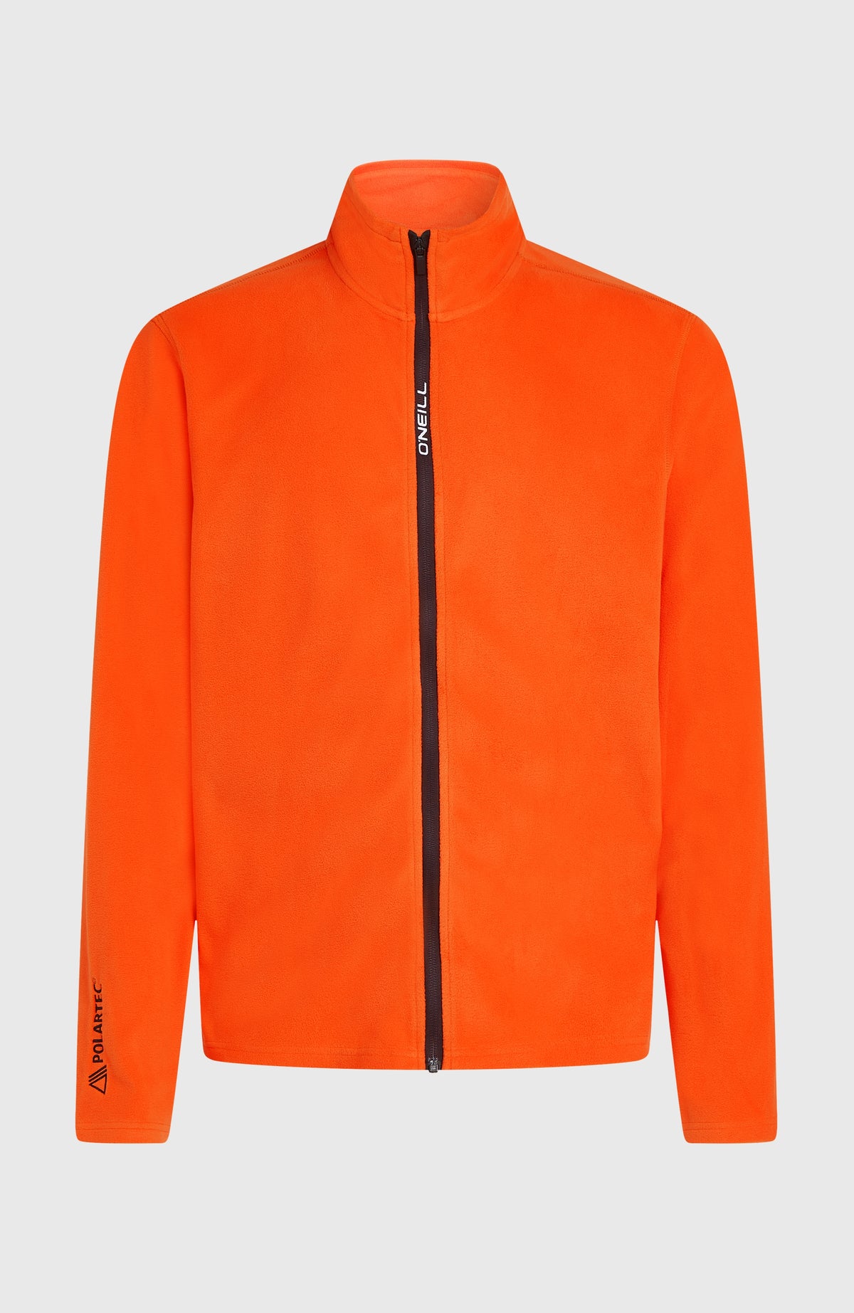FWC'Cruz Jack's Fleecejacke für Herren, rot, freigestellt von vorne mit Reißverschluss und Stehkragen