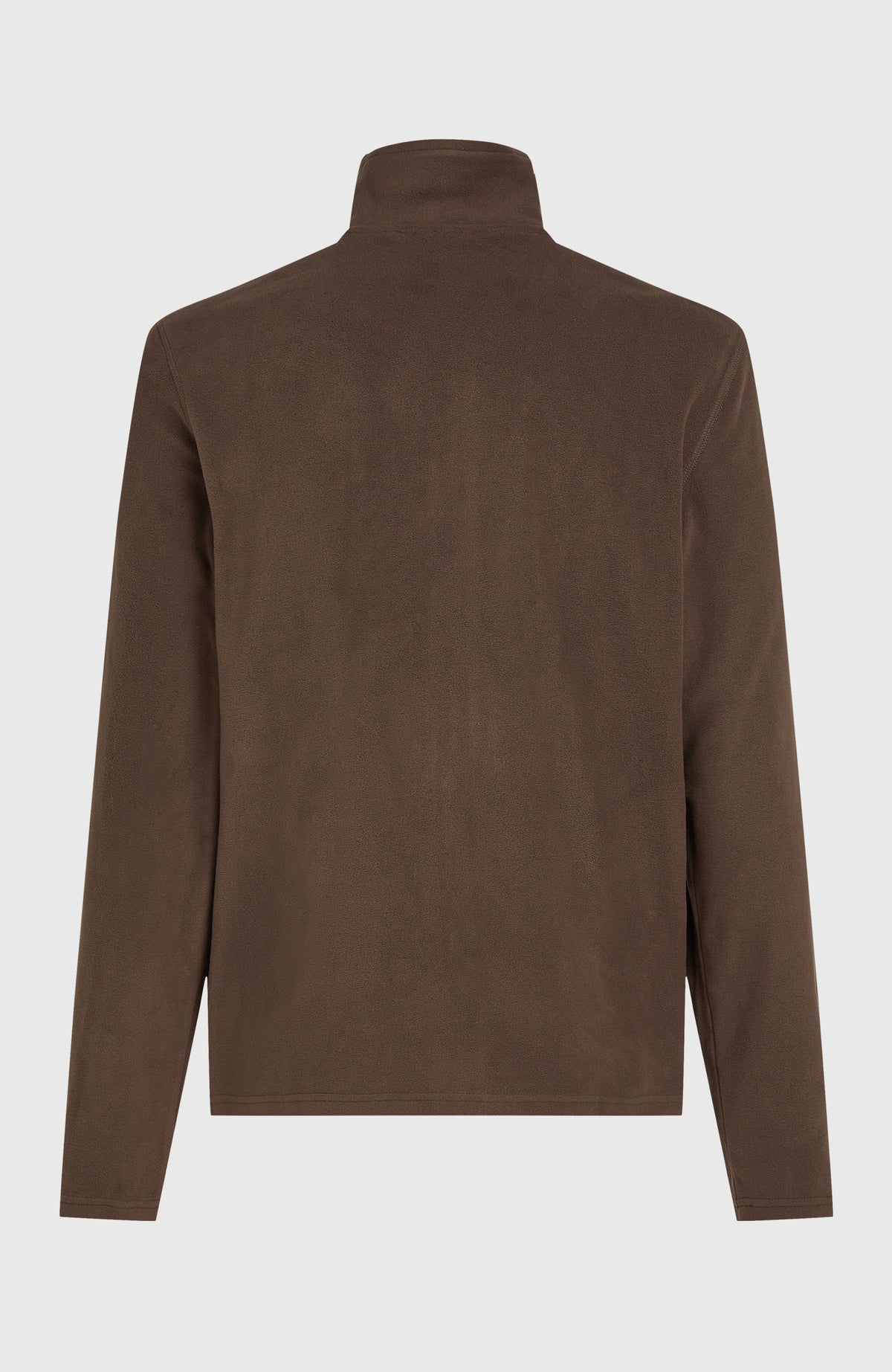 Braune FWC'Cruz Jack's Fleecejacke für Herren, freigestellt von hinten mit Stehkragen und langen Ärmeln
