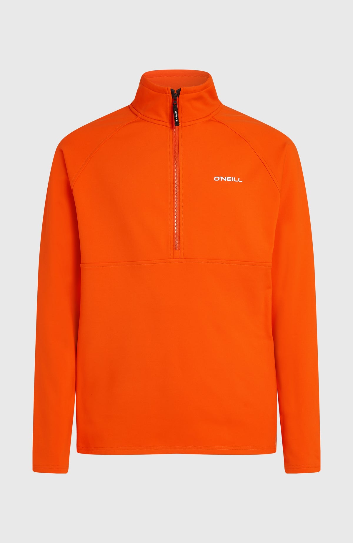 FWC'Cruz Fleecepullover für Herren, rot, freigestellt von vorne, Reißverschluss am Stehkragen