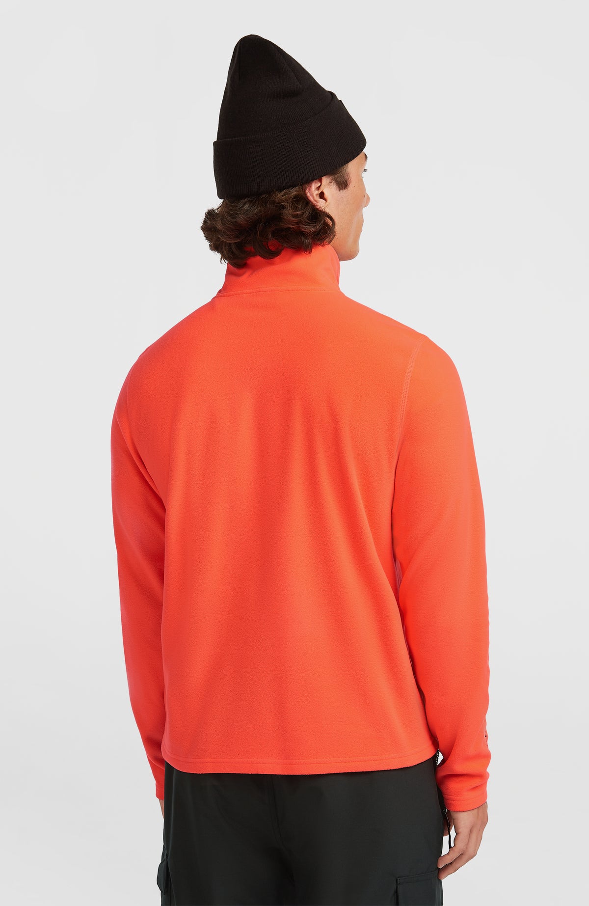 Roter FWC'Cruz Jack's Fleecepullover für Herren, klassische Rückansicht getragen am Model