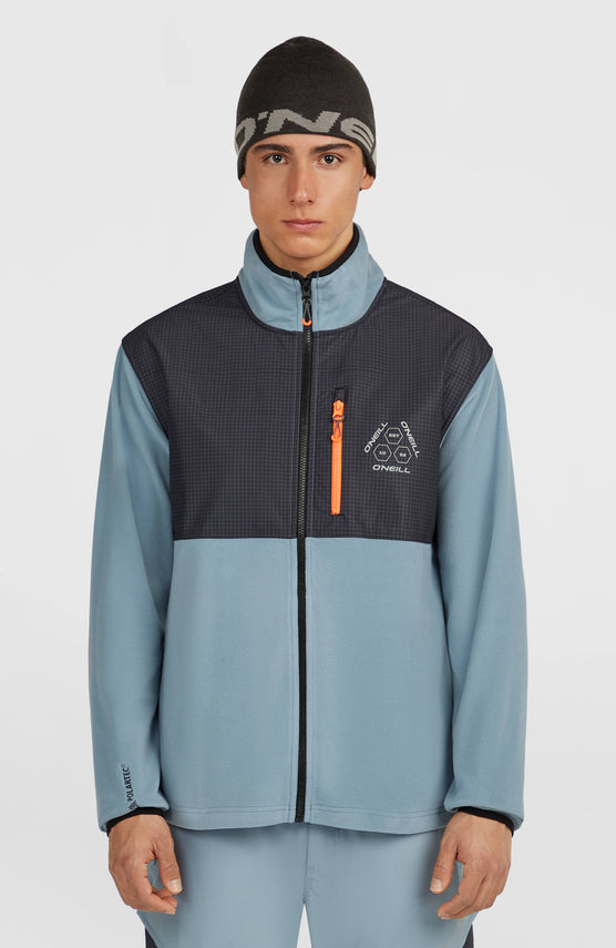 FWC'Peak Polartec® Hyperfleece-Jacke mit Reißverschluss | Murky Water Colour Block