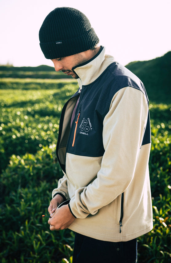 FWC'Peak Polartec® Hyperfleece-Jacke mit Reißverschluss | Olive Blush Colour Block