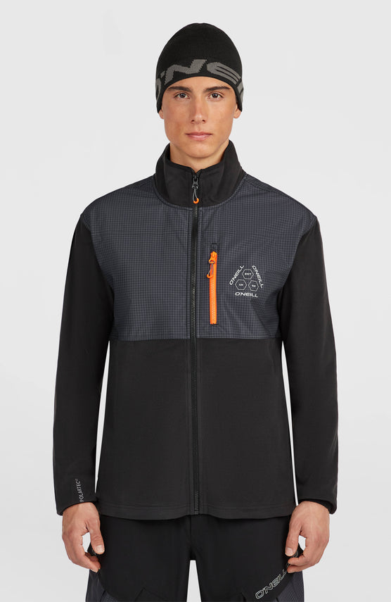 FWC'Peak Polartec® Hyperfleece-Jacke mit Reißverschluss | Black Out Colour Block