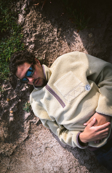 O'Riginals Fleecepullover mit Halbreißverschluss | Olive Blush