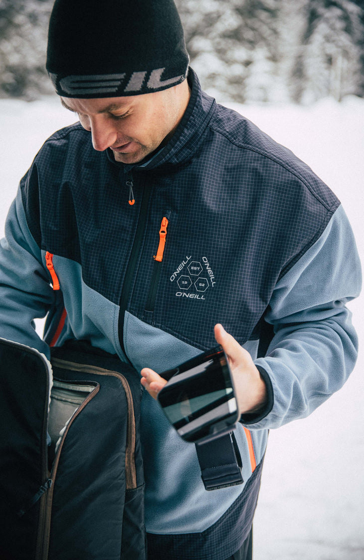 FWC'Peak Polartec® Fire Hyperfleece-Jacke mit Reißverschluss | Murky Water Colour Block
