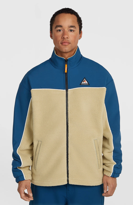 FWC'Play Hyperfleece-Jacke mit Reißverschluss | Regal Blue Colour Block