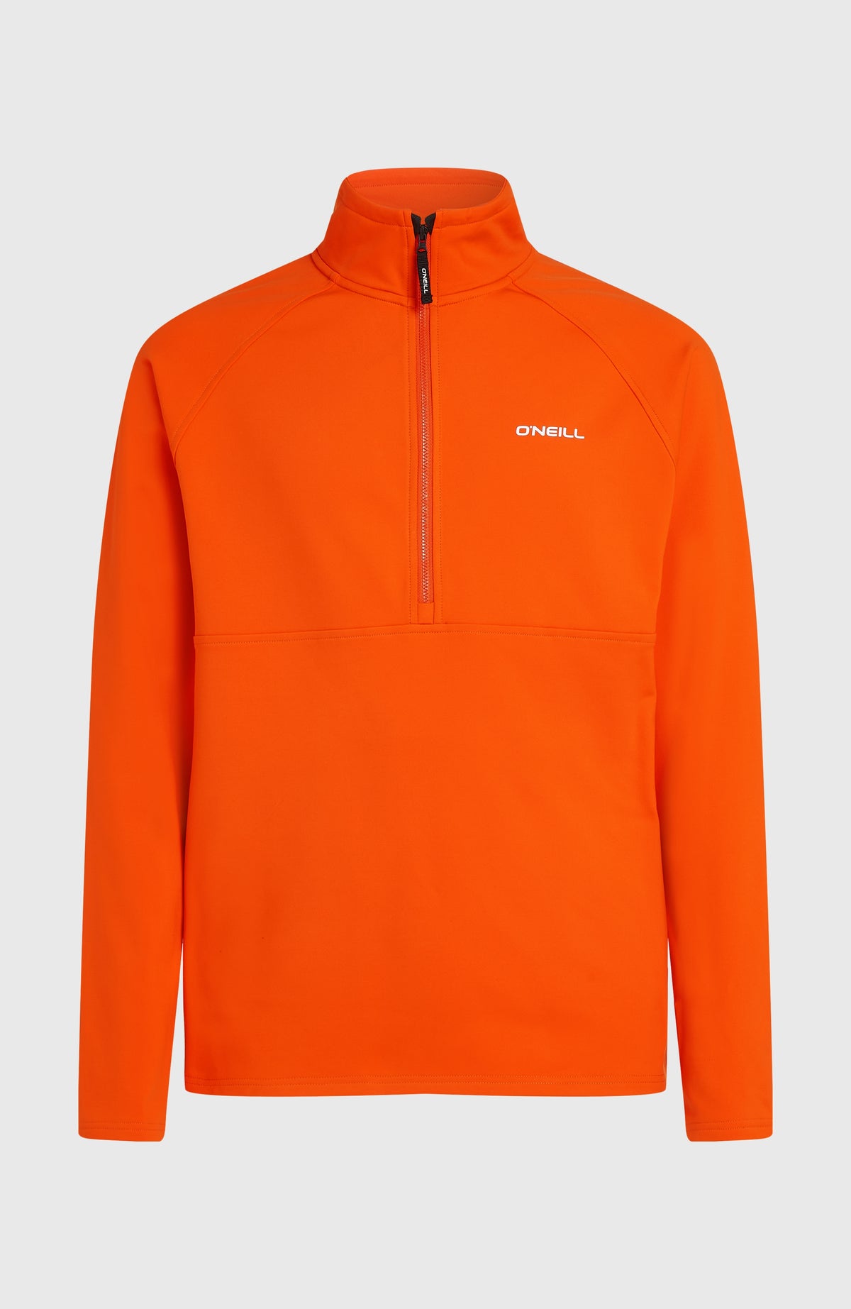 O'Neill FWC'Cruz FLEECE Fleecepullover für Herren, rot, Vorderansicht mit kurzem Reißverschluss und Stehkragen
