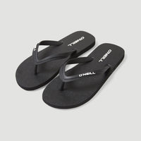 Profile Sandalen mit kleinem Logo | Black Out