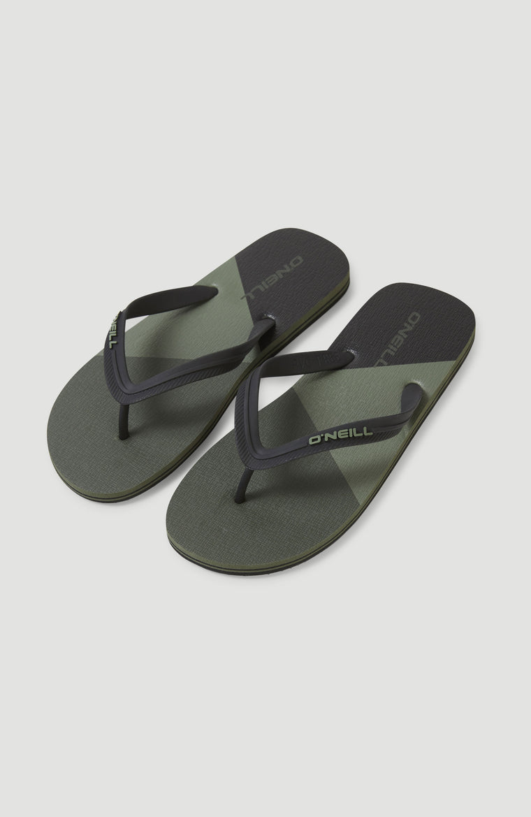 Profile Color Block Sandalen | Deep Lichen Green Colour Block