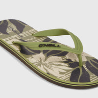 Profile Graphic Sandalen | Green Dusty Flower