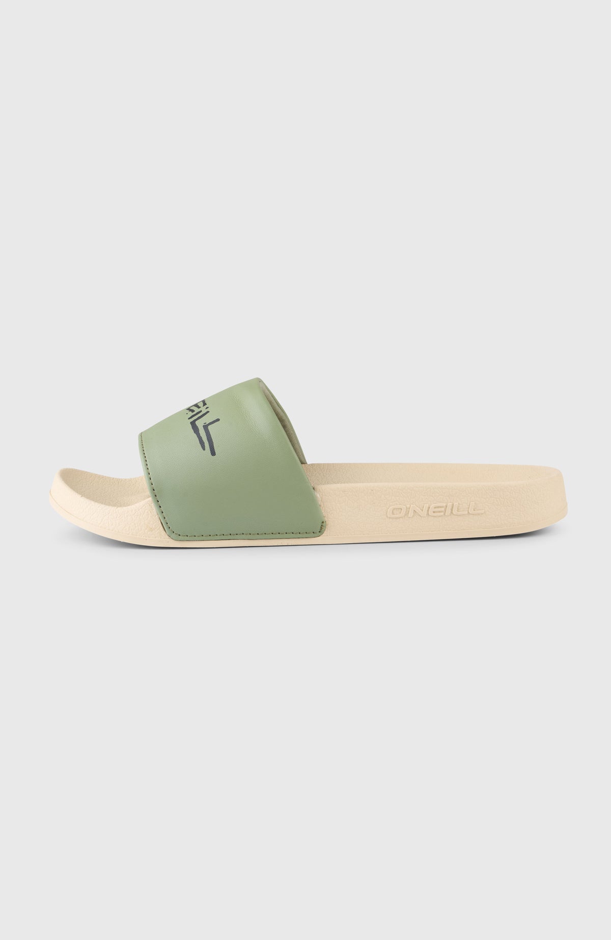 Summer Must-Have Slides für Herren, grün, freigestellt in der Seitenansicht