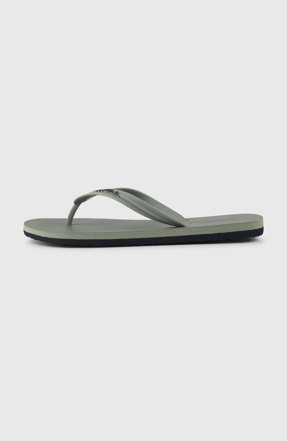 Profile Small Logo Sandalen für Herren, grün, freigestellt von der Seite mit zweifarbiger Sohle