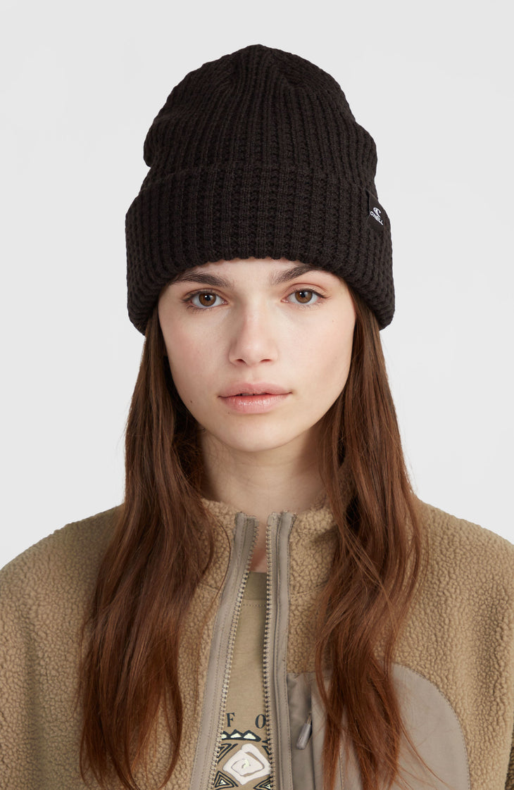 Waffle Beanie | Black Out