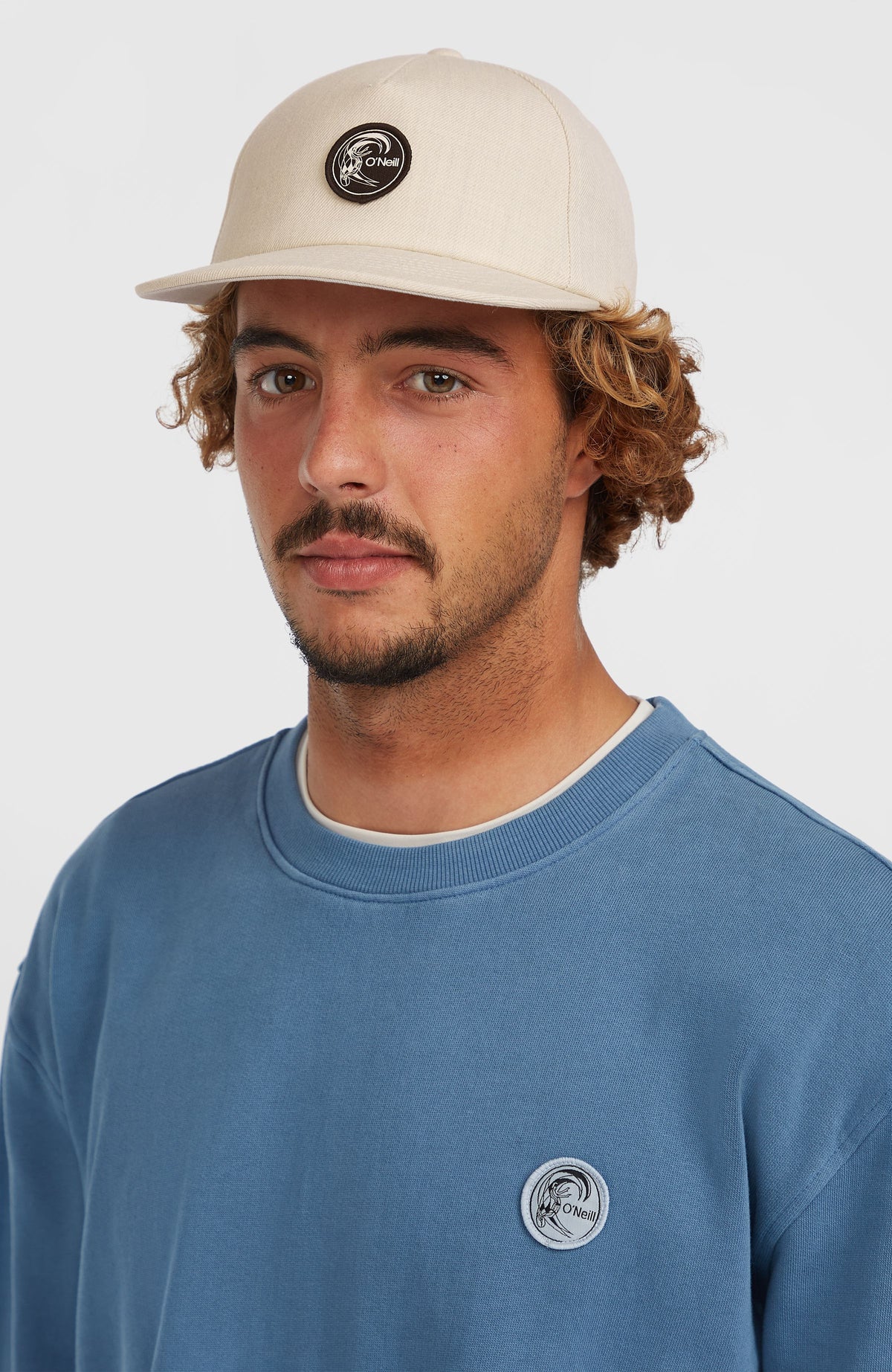 O'Riginals Cap für Herren, beige, getragen am Model, Vorderansicht