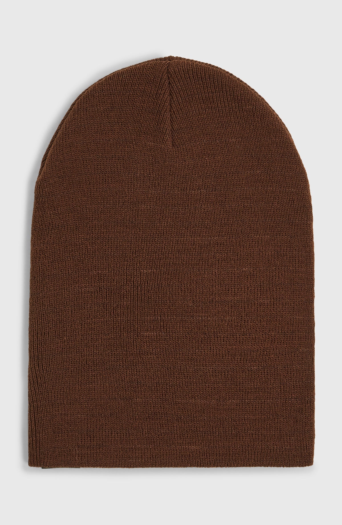 Dolomite Beanie für Herren, braun, flach liegend von hinten ohne Umschlag