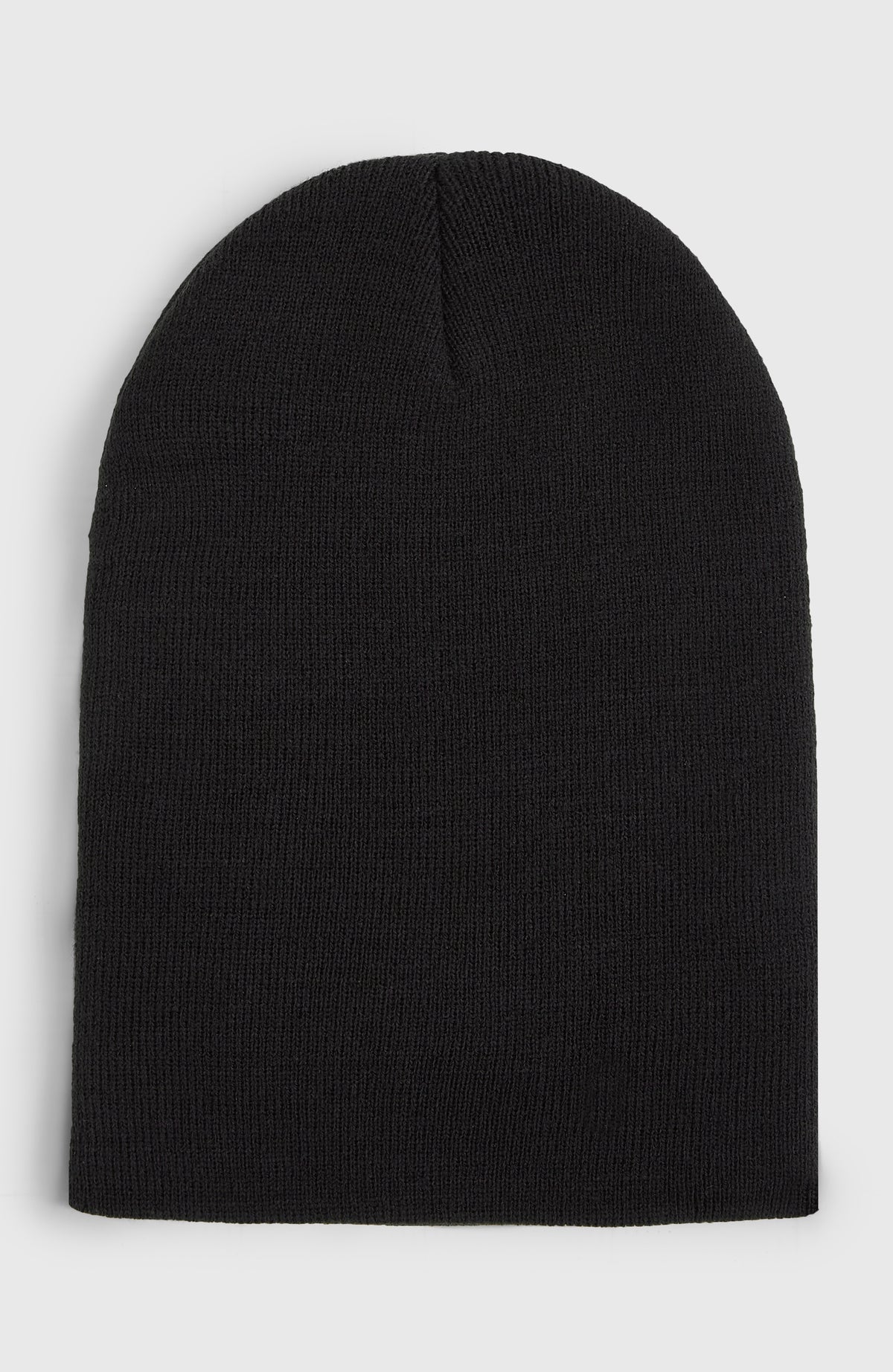 Dolomite Beanie für Herren, schwarz, flach liegend von hinten