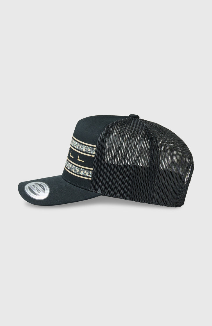 O'Neill Flower Trucker Cap | Black Out