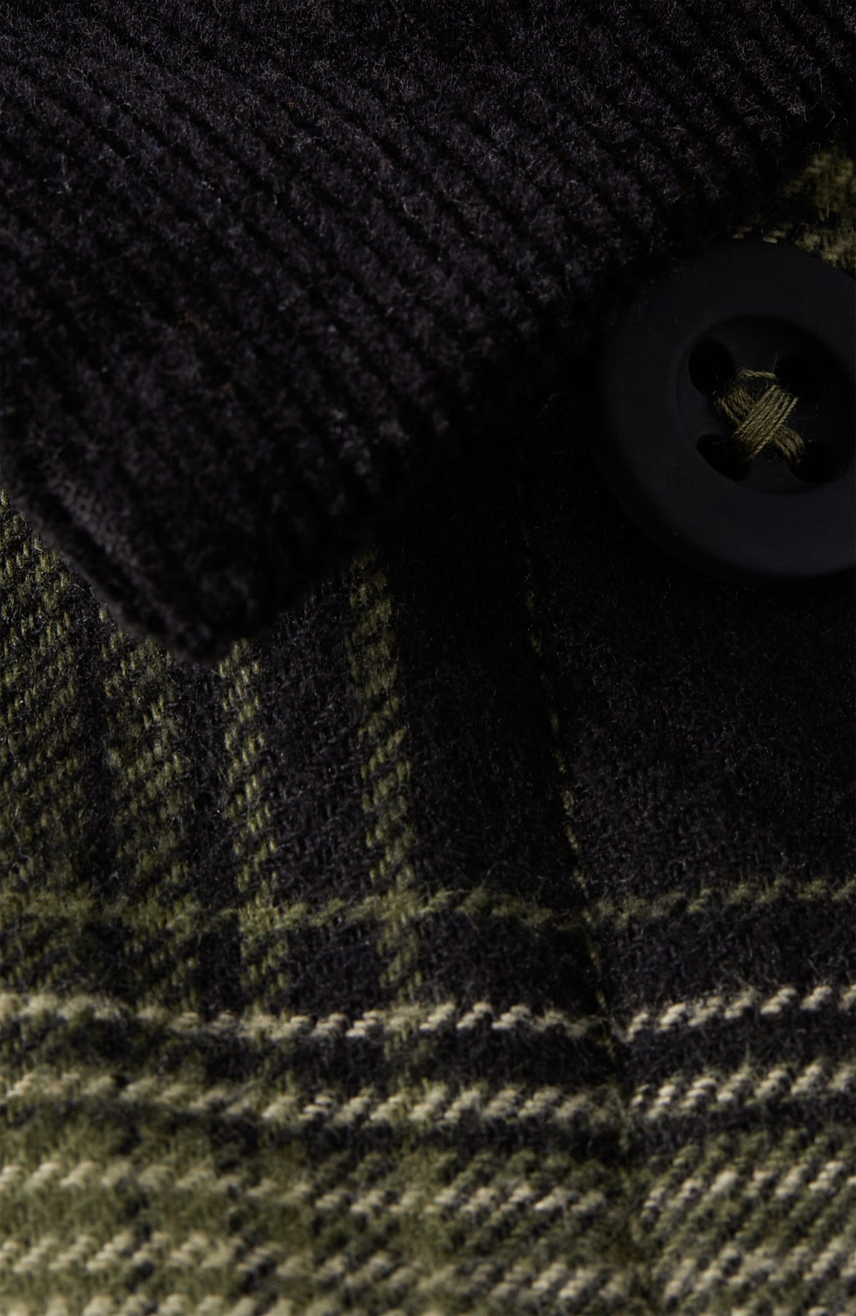 Jacke mit Fleecefutter | Green Check Small