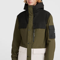 Utility Pro Hybrid-Skijacke | Forest Night Colour Block