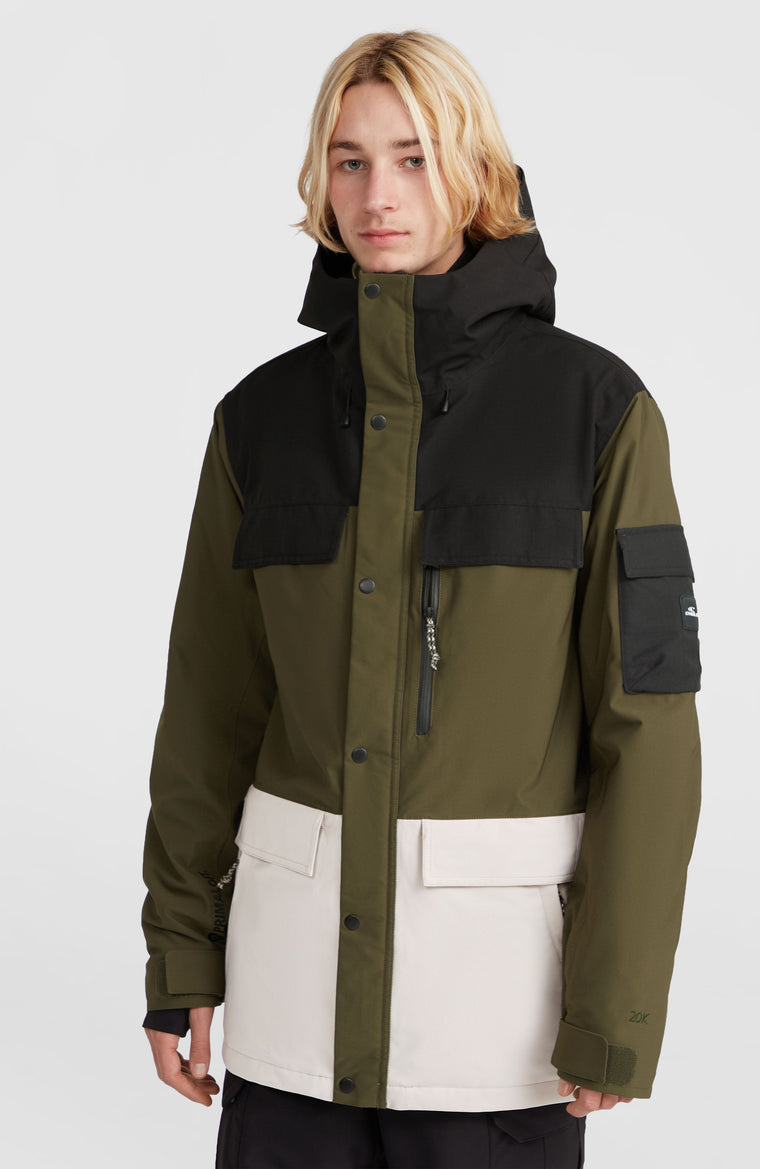 Utility Pro Hybrid-Skijacke | Forest Night Colour Block