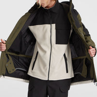 Utility Pro Hybrid-Skijacke | Forest Night Colour Block