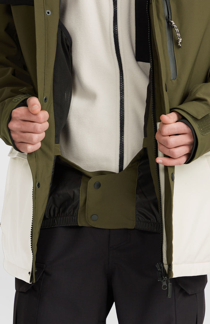 Utility Pro Hybrid-Skijacke | Forest Night Colour Block
