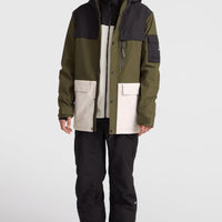 Utility Pro Hybrid-Skijacke | Forest Night Colour Block