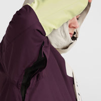 O'Riginals Hybrid-Skijacke | Aubergine Colour Block