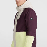 O'Riginals Hybrid-Skijacke | Aubergine Colour Block