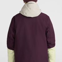 O'Riginals Hybrid-Skijacke | Aubergine Colour Block