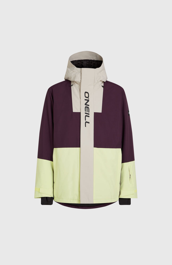 O'Riginals Hybrid-Skijacke | Aubergine Colour Block