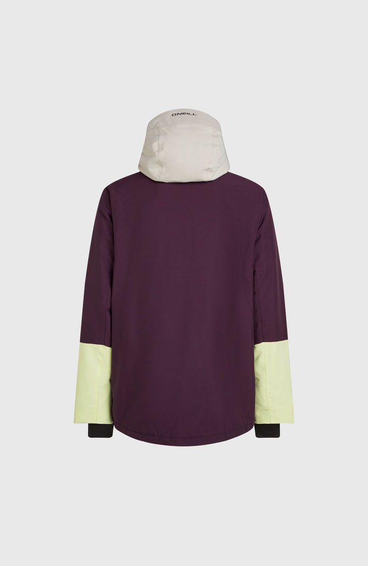 O'Riginals Hybrid-Skijacke | Aubergine Colour Block