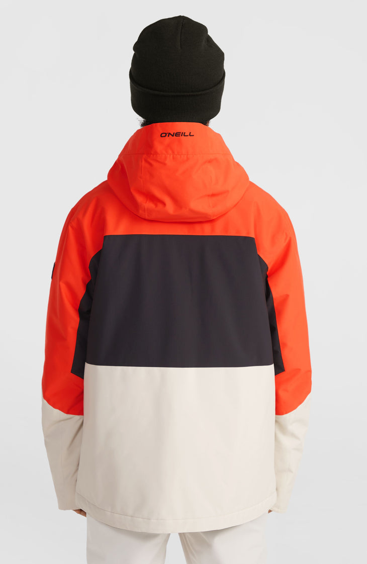 Carbonite Skijacke | Paprika Flame Colour Block
