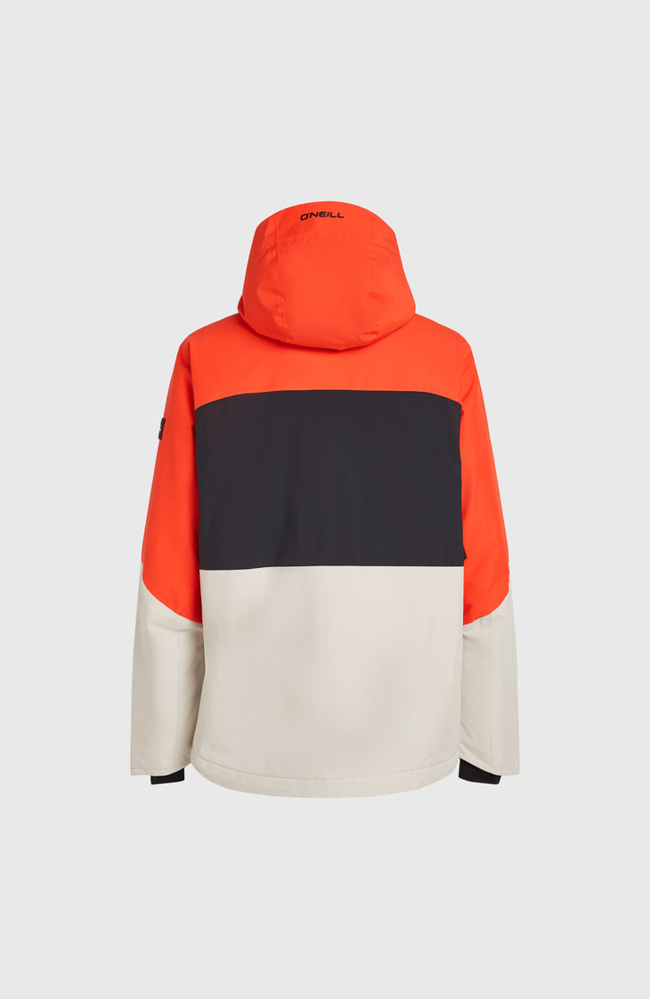 Carbonite Skijacke | Paprika Flame Colour Block