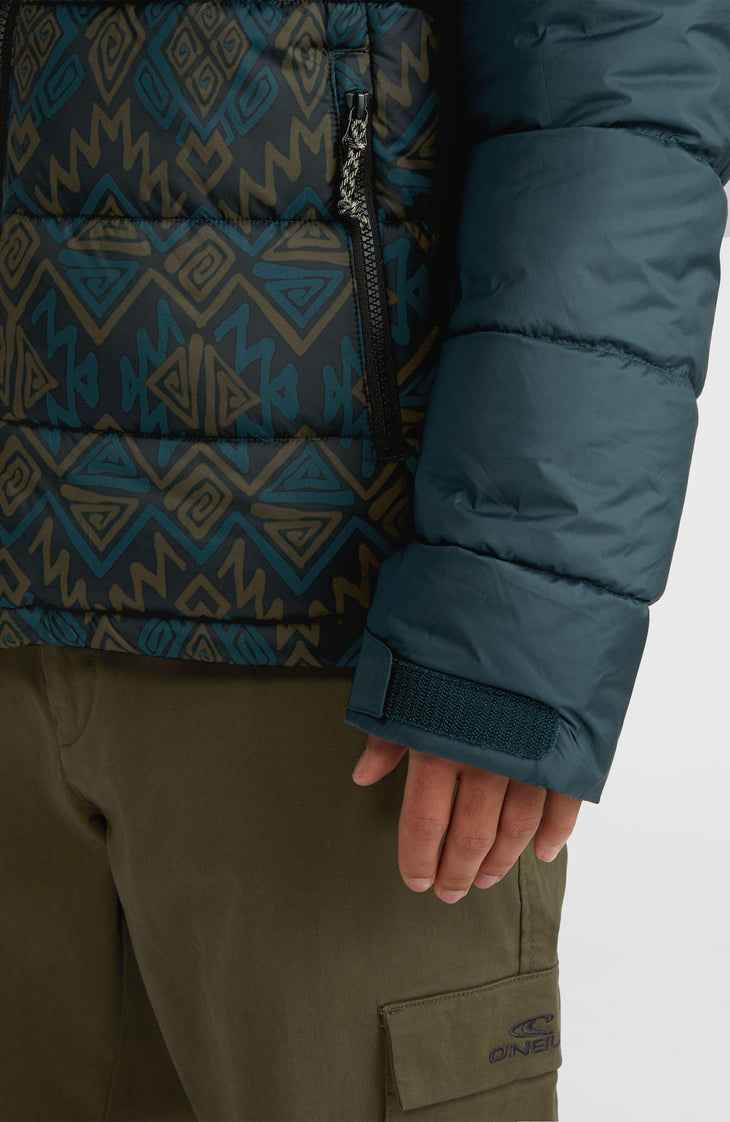 O'Riginals Steppjacke | Black Retro Ikat