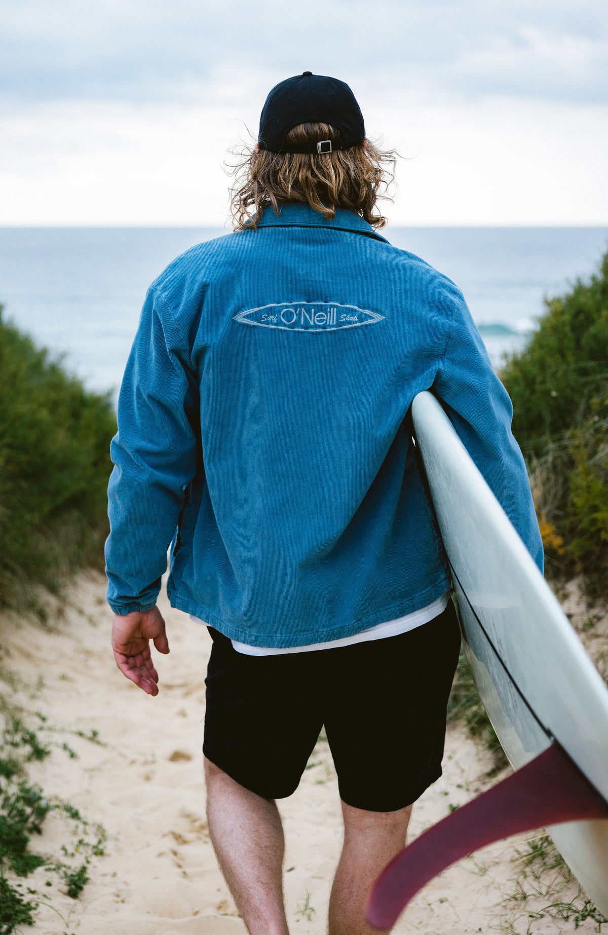 Cord Coach Jacke | Copen Blue