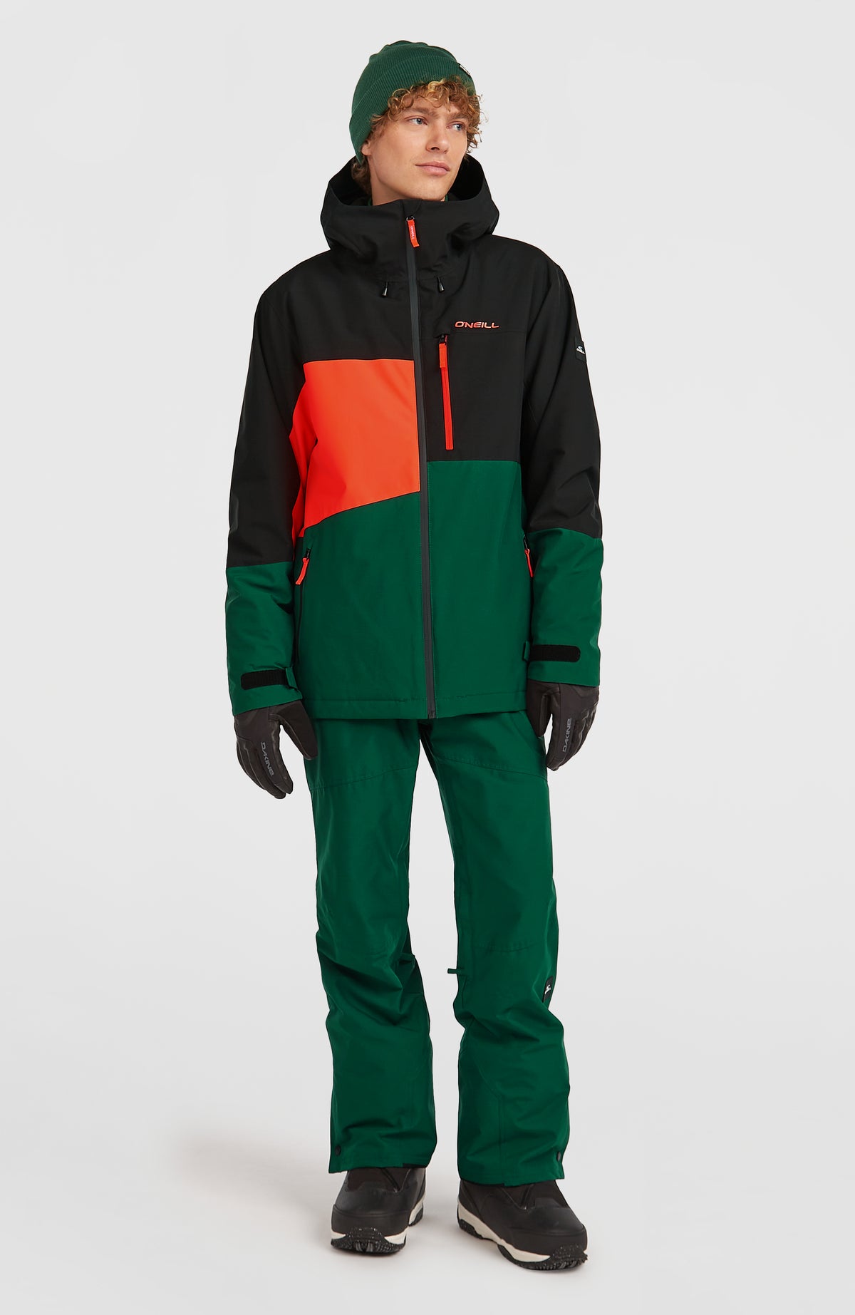 FWC'Cruz Triple Skijacke für Herren, schwarz, Ganzkörperansicht von vorne am Model