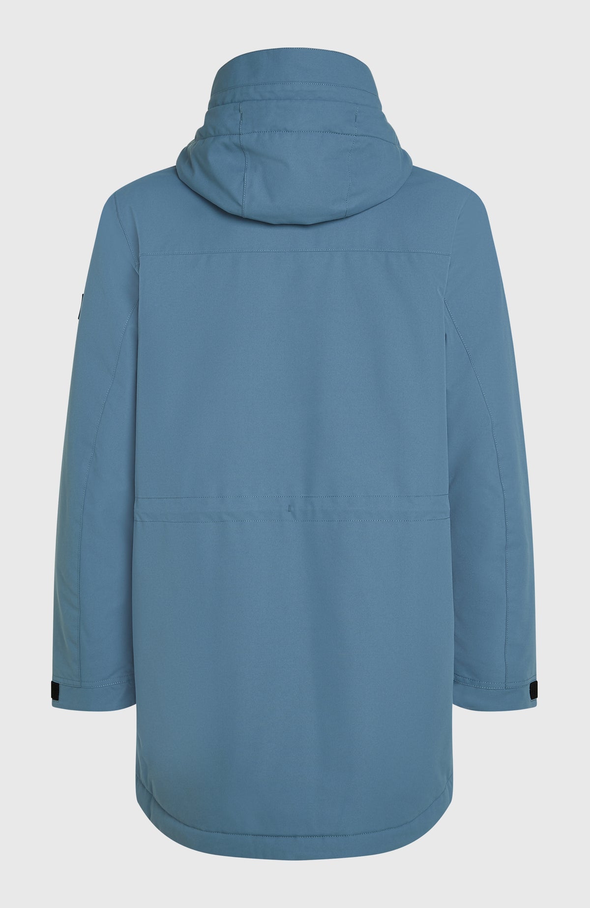 Journey Parka 10K/10K Jacke für Herren, blau, freigestellt von hinten mit Kapuze und geradem Saum