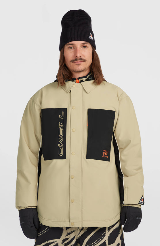 FWC'Play Shacket Ski- und Snowboardjacke | Olive Blush Colour Block